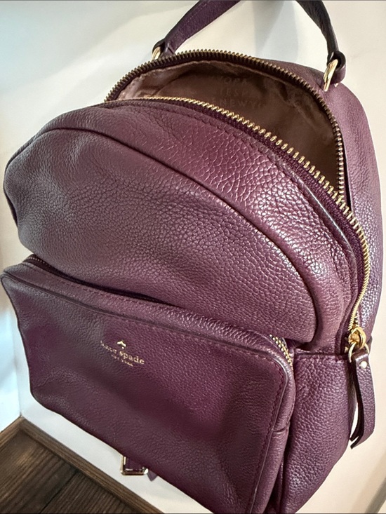 Kate Spade Mini Nicole deep plum Larchmont Avenue Back pack main image 8